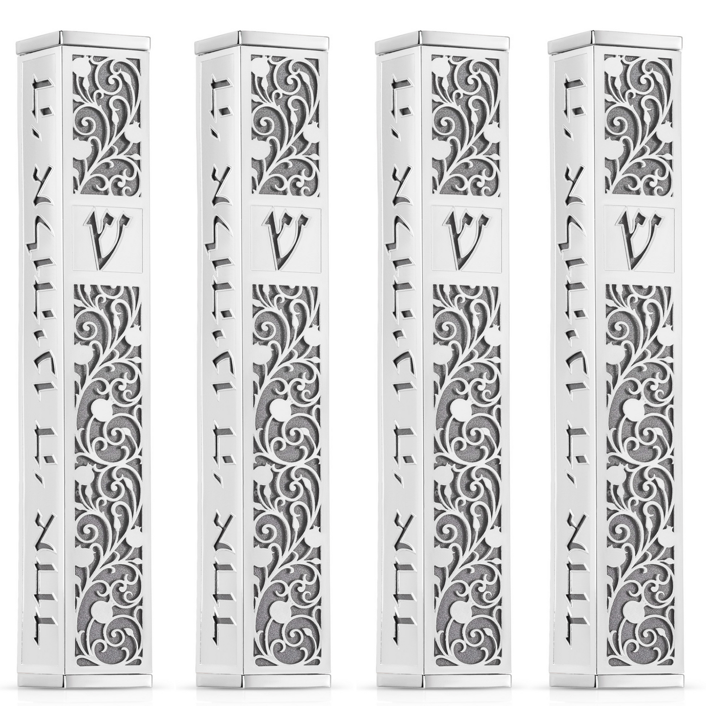 Set of 4 Jerusalem Mezuzah Cases