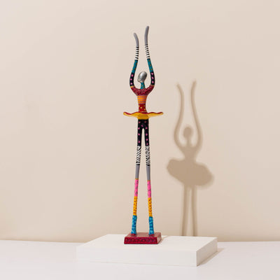 Handcrafted Dance Sculpture – Dance of Soul – Modern Judaica Series  Colorful