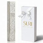 Silver Stainless Steel Mezuzah Case | Pomegranate