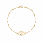 Minimalist Evil Eye Bracelet | Anklet