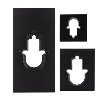 Elegant Concrete Hamsa for Home or Office - Hamsa Series 