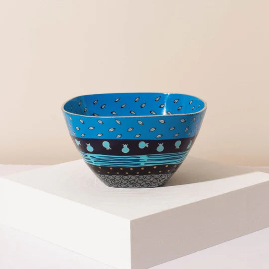 A combination of Handmade blue bowl and Israeli culture – Blue Harmony Series 
