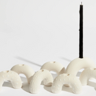 Menorah | Minimalistic White and White