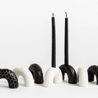 Menorah | Minimalistic Monochromatic Black and White