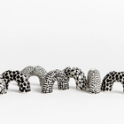 Menorah | White with Black Patterns