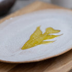 Ceramic Rosh Hashanah Tray with Fish