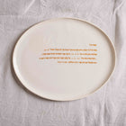 Eshet Chayil Challah Tray – Semi Matte Stoneware with Gold Print