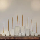 Porcelain Hanukkah Menorah – 9 Modular Candle Holders