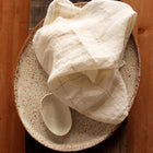 Porcelain Challah Tray Set – Linen Cover & Oyster Bowl