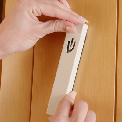 Sweetheart Mezuzah – Minimalist Stainless Design for Home or Office 
