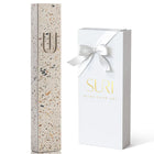 Elegant Terrazzo Mezuzah in Soft Natural Tones – Timeless Collection