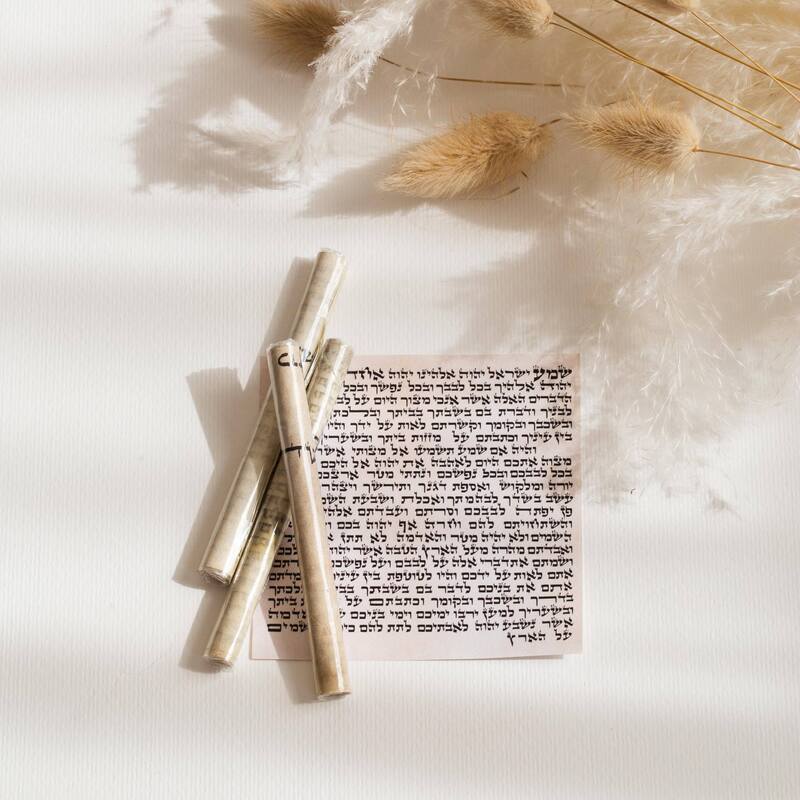 Certified Kosher Mezuzah Scroll – Multiple Sizes & Designs Available 
