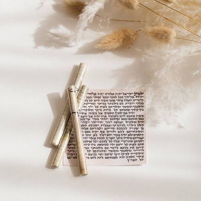 Certified Kosher Mezuzah Scroll – Multiple Sizes & Designs Available 