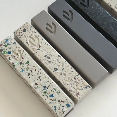 Street Mezuzah – Contemporary Concrete with Clean Urban Lines 