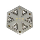 Contemporary Polygon Passover Seder Plate with Magnetic Cups