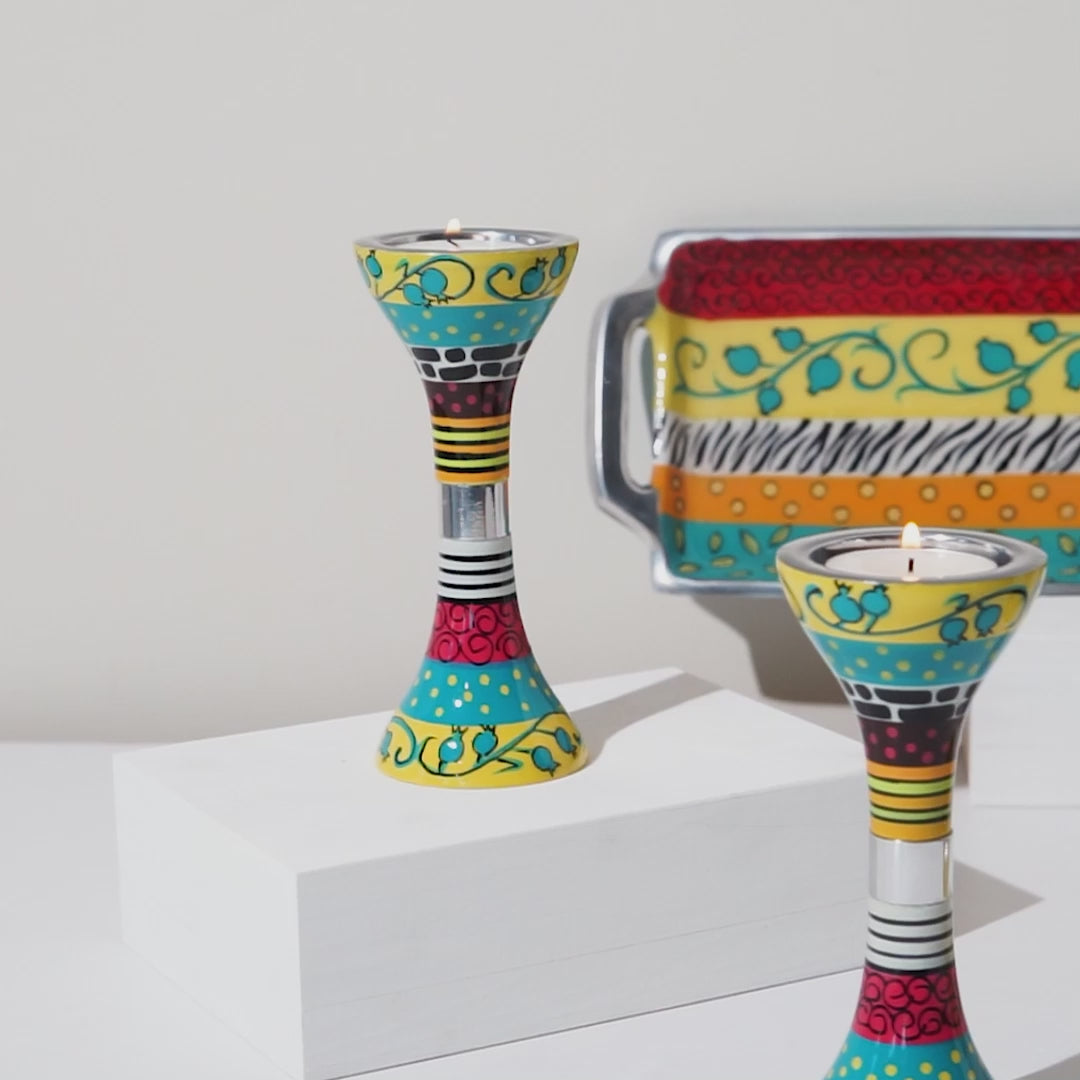 Colorful Yellow Shabbat Set – Yellow Joy Series