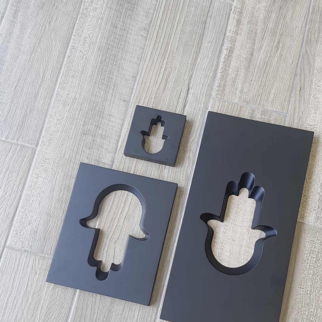 Elegant Concrete Hamsa for Home or Office - Hamsa Series