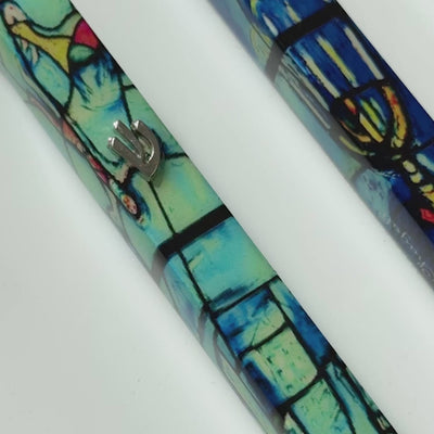 Chagall-Inspired Mezuzah – Contemporary Art for the Jewish Home