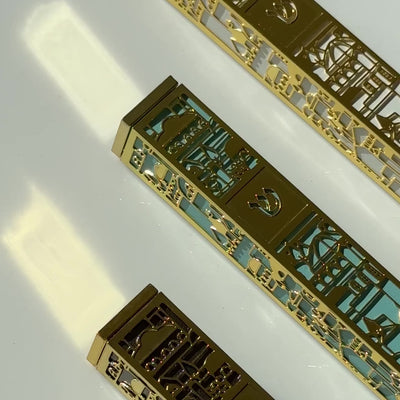 Elegant Stainless Steel Mezuzah Case – Jerusalem Series