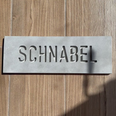 Custom Gray Concrete Door Sign – TailorMade Series