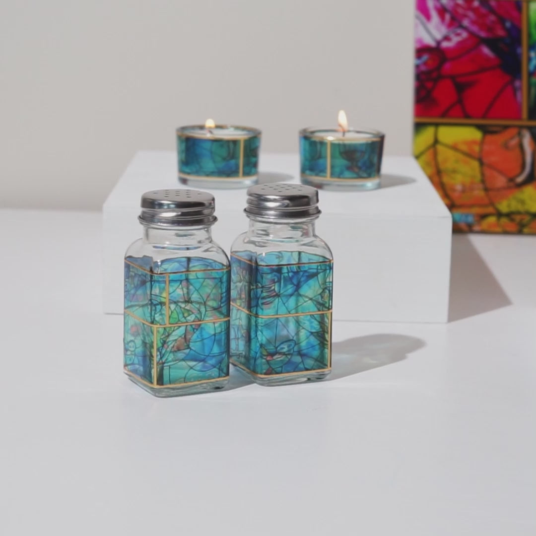 Handmade Luxury Shabbat Set – Chagall Blue Series
