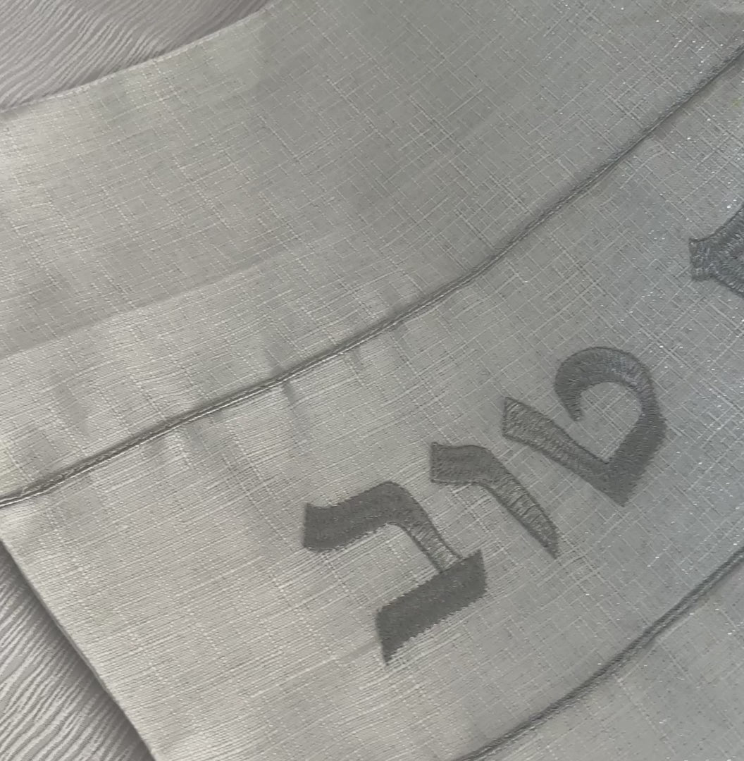 Handmade Luxury Shabbat Set – Silver Spark Series