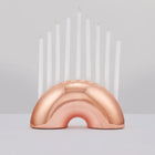 Nosh Hannukah Menorah - Rose Gold