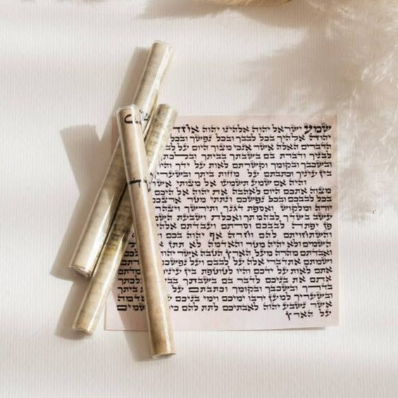 Kosher Scroll for Mezuzah – Fits Small & Standard Cases (4"–6")  5” scroll – fits size (L/ XL/ XXL) mezuzah case