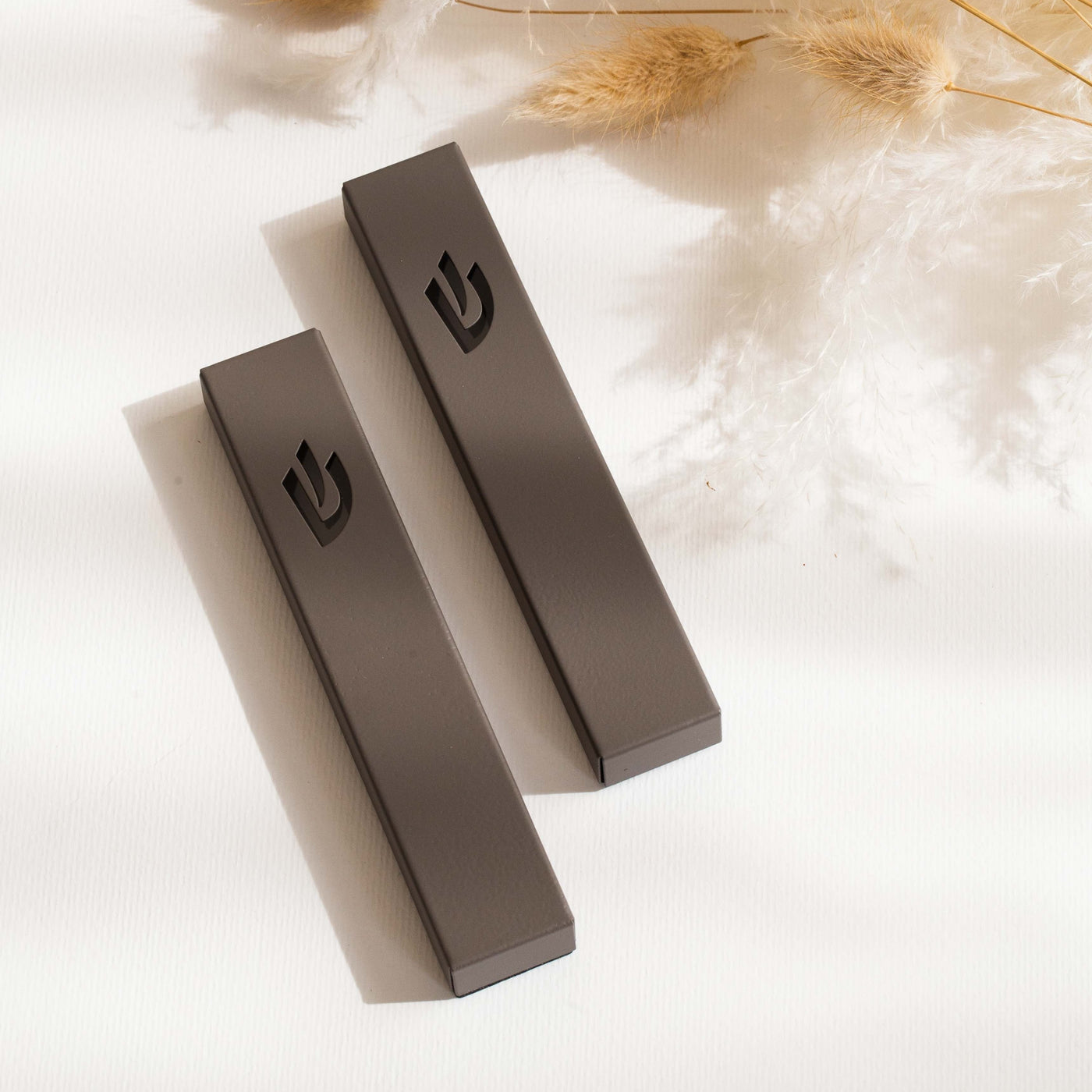 Classic Stainless Steel Mezuzah – Minimalist Judaica - Sweetheart Series 