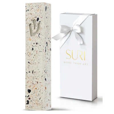 Street Mezuzah – Handcrafted Terrazzo Judaica for Any Space 