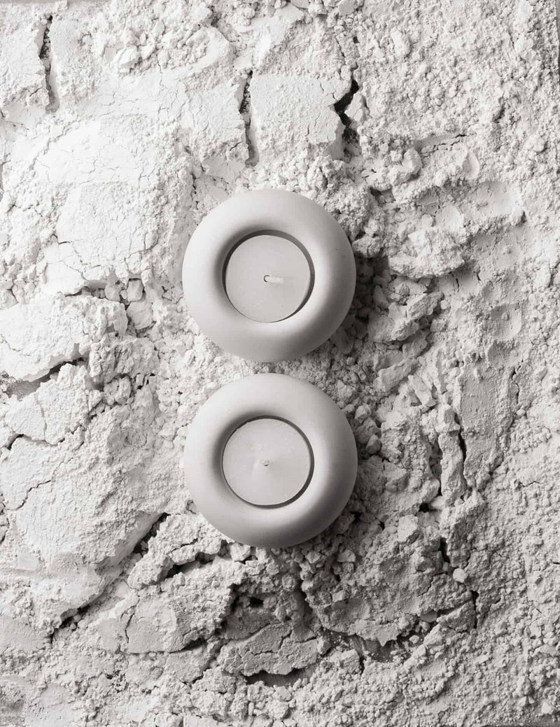 Concrete Shabbat Candlestick – Clean Series 
