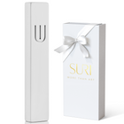 Elegant White Concrete Mezuzah Case | Timeless