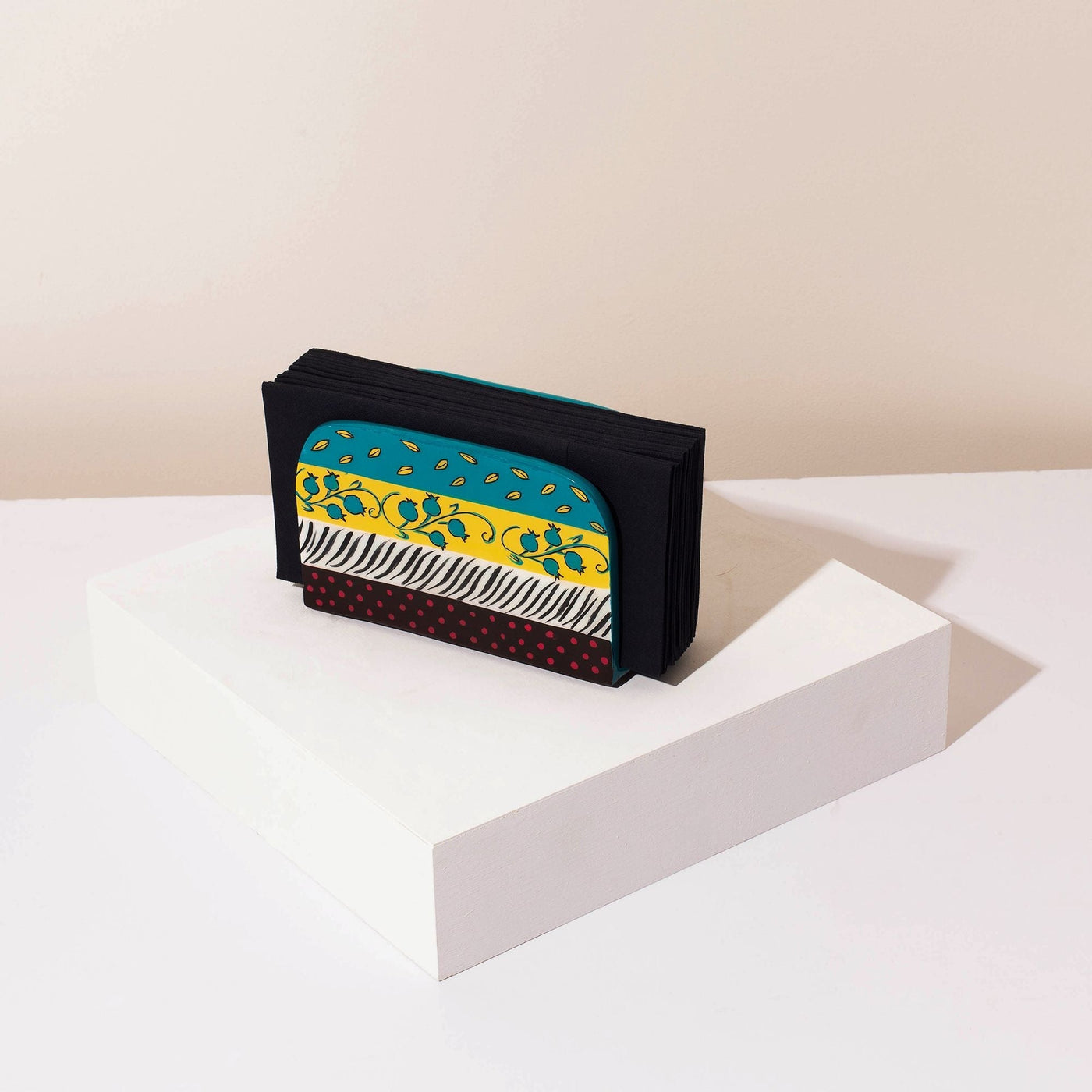 Modern Shabbat Blessing Stand – Graphic Design Aluminum – ColorPop Series 