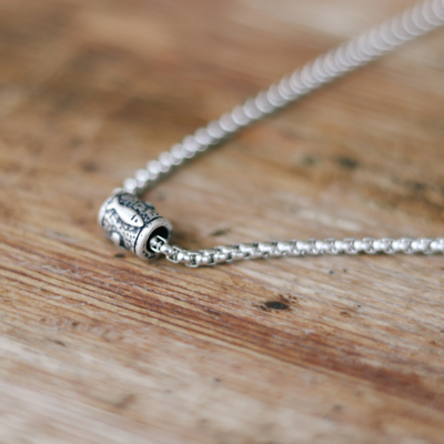 Hamsa Bead Chain Necklace For Men