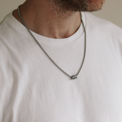 Hamsa Bead Chain Necklace For Men