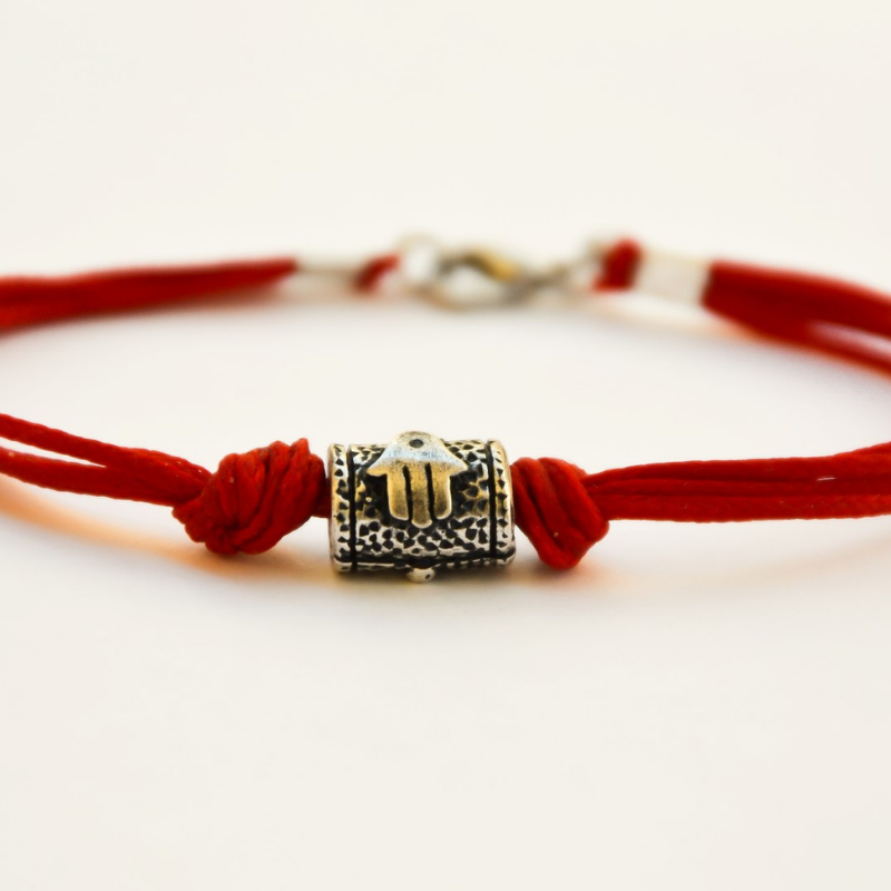 Red Kabbalah Hamsa Bracelet For Men