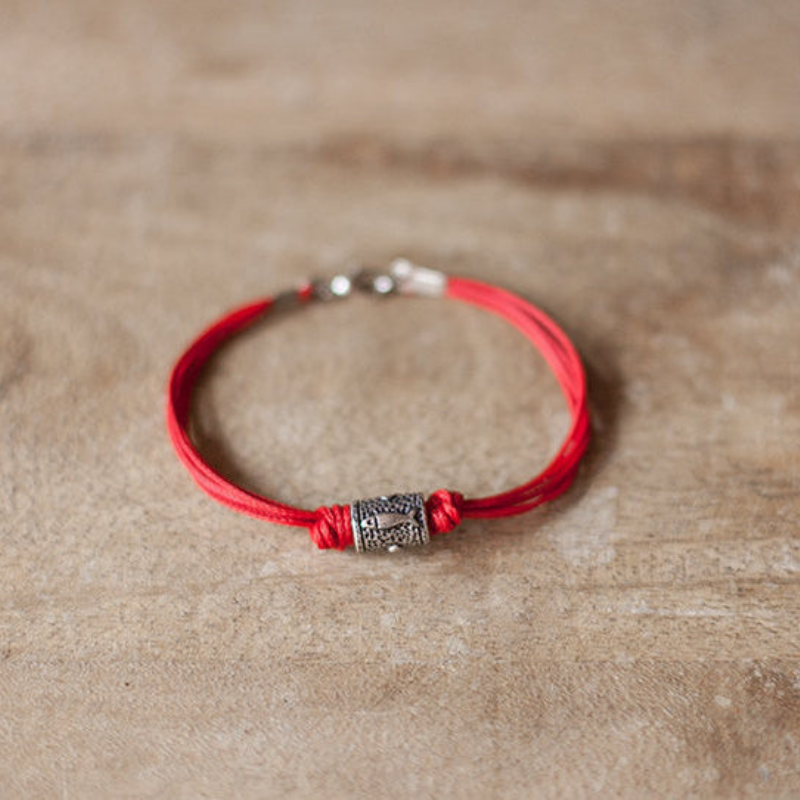 Red Kabbalah Hamsa Bracelet For Men